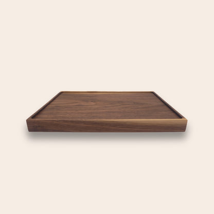 Klein Houten Dienblad | Walnoot Hout | Rechthoekig